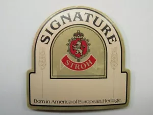 Cork Coaster ~ STROH Brewing Co Signature Beer ~ Detroit, MICHIGAN Since 1850 - Picture 1 of 2