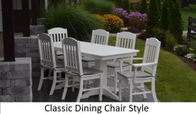 A&L Furniture Co. Amish-Made Poly 7pc Dining Set - Table & Classic Chairs - Image 1 of 2