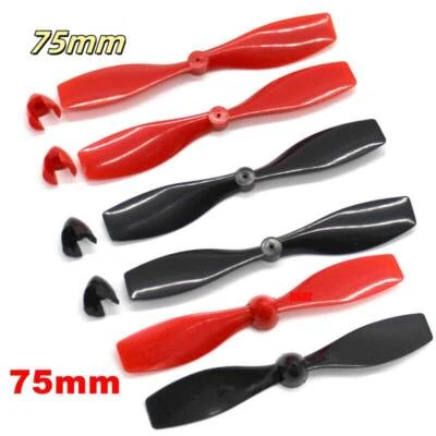 1mm Shaft Motor RC DIY Model Aircraft Drone75mm Mini Plastic Propeller Prop for - Image 1 of 4