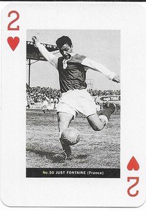 FRANCE & REIMS - Just Fontaine 1990's Playing Card