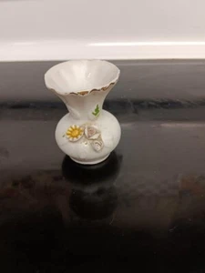 Vintage Ceramic Decorative Vase Floral 2 1/2" Tall - Picture 1 of 1