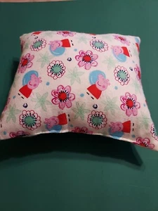 PEPPA PIG PILLOW 10 1/2 X 10 1/2 SOFT FLANNEL PERFECT TO SNUGGLE - Picture 1 of 1