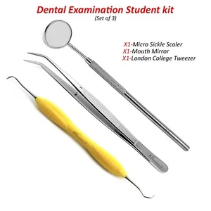 Hygienist Scaler Examination Set Dental Mirror Handle Teeth Inspection Tools Kit - Picture 1 of 4