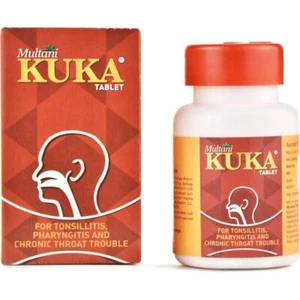 2 Packs Multani Ayurvedic Kuka 50 Tablets Tonsillitis Pain & Coughing Symptoms - Picture 1 of 4