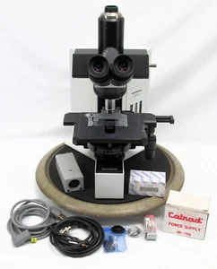 Microscopio trinocular Olympus BX-40F-3 BX40 con cámara CV-710NDC y estuche de carretera - Imagen 1 de 14