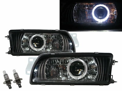 Mirage MK4 91-95 Guía LED Ojo de Ángel Proyector Faro BK para Mitsubishi LHD Foto 1 de 4