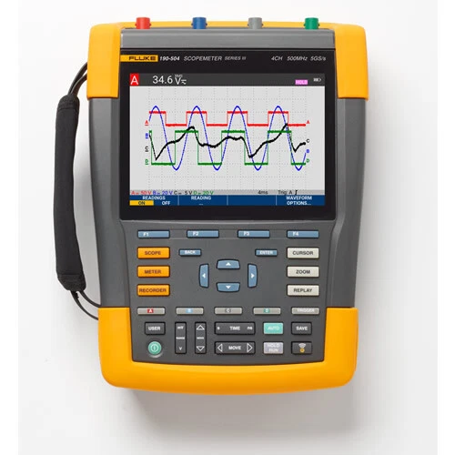 Fluke 190-504-III-S - Color ScopeMeter 500mhz 4 Channel with Software Package