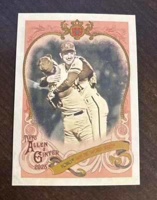 2025 Topps Allen & Ginter Sweet Victory SV-37 Bret Saberhagen, Kansas City Royal Foto 1 de 2