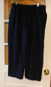 KENNETH COLE REACTION MEN'S PANTS XL LOUNGE JOGGERS FLEECE NAVY BLUE SOFT EUC - Picture 1 of 3