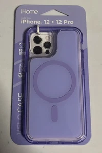 IHome IPhone 12 & 12 Purple Pro Shock Absorbent Case - Photo 1 sur 4