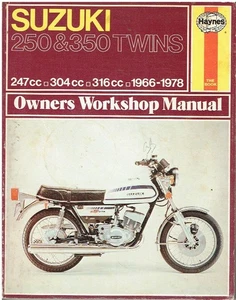 SUZUKI T20 T250 GT250 GT250A T305 T350 (1966-78) OWNERS WORKSHOP MANUAL - Picture 1 of 1