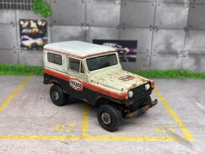 Camión Nissan Patrol Texaco 1967 oxidado desgastado personalizado 1/64 diecast granero encontrar Foto 1 de 4