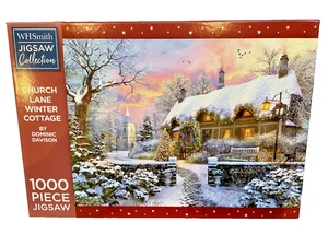 Church Lane Winter Cottage Puzzle 1000 Teile von Dominic Davison - Bild 1 von 2