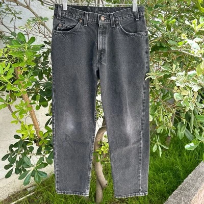 Vintage 1994 Levi’s Orange Tab Jeans Black 30x26 Made in USA Faded Denim - Image 1 of 4