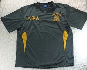 Alpha Phi Alpha XL Black Buffalo Dallas Embroidered T Shirt 100% Polyester - Picture 1 of 18