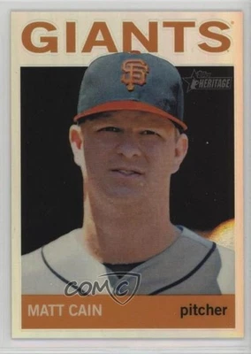 Topps Heritage 2013 refractor cromado/564 Matt Cain #HC18 Foto 1 de 2