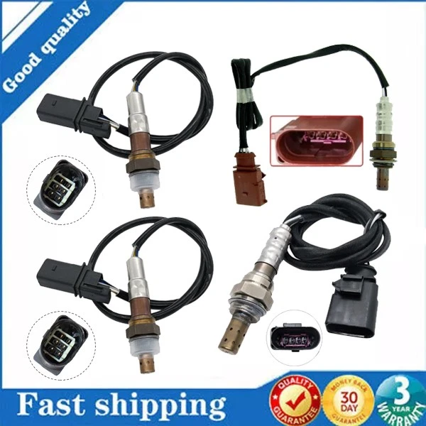  Sensor de oxígeno ascendente+abajo para Audi A6 A4 3,2 L V6 2005 2006 2007 2008 2009 4 piezas EE. UU. Foto 1 de 4