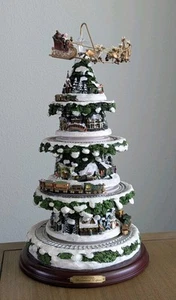 Thomas Kinkade Wonderland Express Christmas Tree Train Music Lights 18” VIDEO 🎄 - Picture 1 of 8