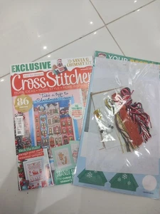 CrossStitcher,Nov 2025,86 Seasonal Designs, 3D Santa & Chimney,FREE Thread,Aida - Picture 1 of 5