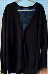 Towncraft Strickjacke Pullover - Herren - 2XL Tall - schwarz - Acryl - Taschen - Bild 1 von 4