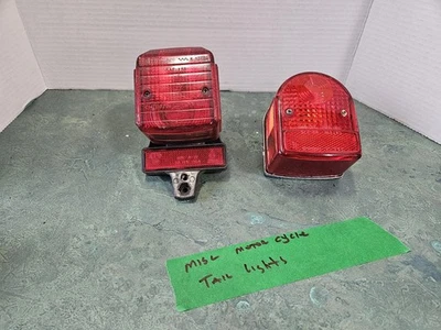 Lot Vintage Motorcycle Tail Light Brake Stop Lamp - Image 1 of 4