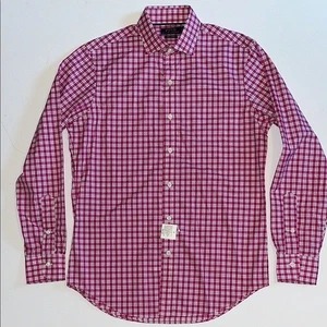 Polo Ralph Lauren rosa blau kariertes Hemd Herren S Knopfleiste Baumwolle NEU $ 145 - Bild 1 von 9