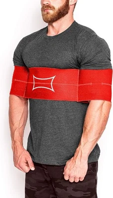 Banda de elevación eléctrica original Sling Shot de Mark Bell, roja - ¡Aumenta tu banco! Foto 1 de 4