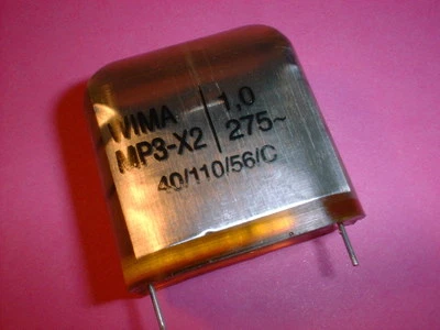 2 condensatore WIMA 1μF/275VAC MP3-X2 RM 27,5 mm