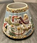 Yankee Candle Winter Holiday Snowman Family Large Jar Candle Shade/topper