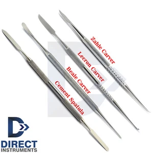 4 pz intagliatori cera dentale spatola cemento Zahle Beale Lecron kit laboratorio miscelazione - Foto 1 di 5