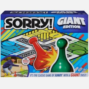 Hasbro Gaming SORRY GIANT EDITION Board Game Indoor Outdoor Brand new Sealed - Picture 1 of 8