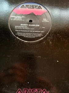 PROMO RADIO STATION COPY Barry Manilow When October Goes 12" vinyl single rare - Picture 1 of 5