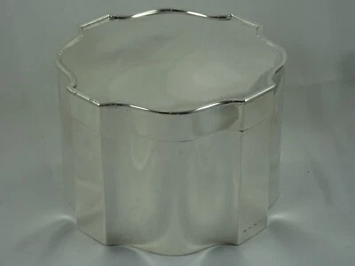 CAIXA DE BISCOITO INTELIGENTE prata esterlina, 1919, 558 gm - Imagem 1 de 4