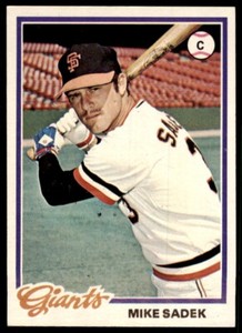 1978 TOPPS MIKE SADEK (101) SAN FRANCISCO GIANTS #8