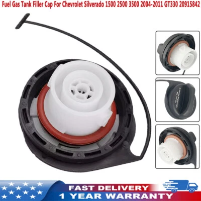 New Fuel Gas Tank Filler Cap For Chevrolet Silverado 1500 2500 3500 2004-2011 US - Image 1 of 4