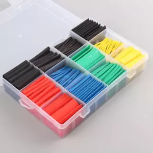 530PCS Heat Shrink Tube Wire Tubing Cable Insulation Wrap Sleeving Connectors - Picture 1 of 5