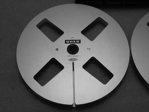 2x UHER Aluminum Spools 18cm for Tape # Empty Spools # Original Uher - Picture 1 of 2