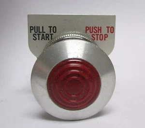 REES 40053 000 P-P R-5B RED Momentary Emergency Stop Push Button 40053-000 - Picture 1 of 3