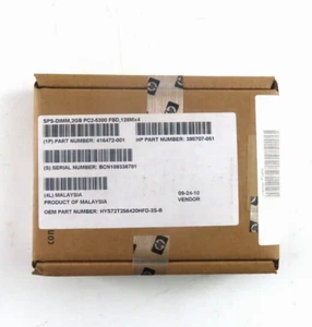 2GB FBDIMM 2Rx4 DDR2 PC2-5300F 667MHz (240 Pin) (ECC) Memory for Server - Picture 1 of 2