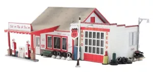 Woodland Scenics HO ~ W/LEDs Fill’er Up & Fix’er Station ~ Built & Ready ~BR5025 - Picture 1 of 4