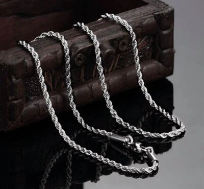 Collana Catenina 41 cm in Acciaio Inox Uomo Donna Maglia Rinforzata Unisex - Immagine 1 di 4