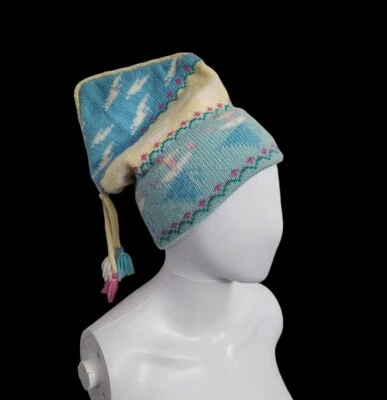 De colección Mountain Damas & Ewe Lana Tejido Beannie Esquí Sombrero Oveja/Bailarines Amarillo Foto 1 de 4