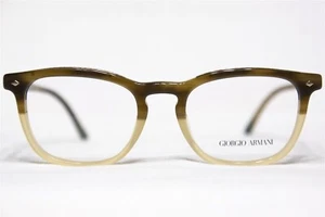 NEW Giorgio Armani AR7155 5657 Mens Brown & Cream Eyeglasses Frames 50/19~145 - Picture 1 of 6