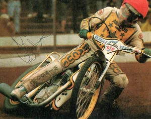 SPEEDWAY - NIGEL CRABTREE - Imagen recortada revista firmada - buena - Imagen 1 de 1