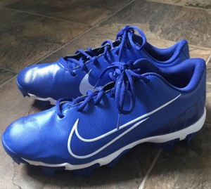 light blue baseball cleats