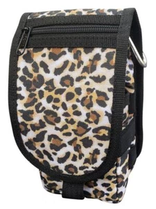 Showman Cheetah Print Cordura Nylon Cell Phone/Accessory Case - Picture 1 of 2