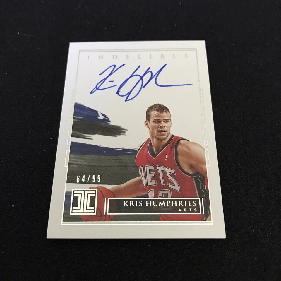 2020-21 Impeccable Kris Humphries Indelible Auto #64/99 Nets - Image 1 of 2