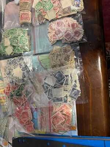 Bulk Australian Pre-Decimal Stamps In small album and loose see all scans 1000's - Picture 1 of 24
