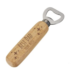 Abrebotellas Personalizado BEST DAD Madera Grabado Día del Padre Regalo de Cumpleaños - Imagen 1 de 1