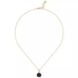 Ted Baker Pendant Necklace Black Gold Tone Gift  - Picture 1 of 7